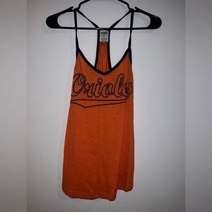 Ladies Baltimore Orioles Tank Top Orange and Black